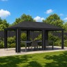 Abri de jardin 6 x 3 m Noir Polyester et Acier 190 645231645231