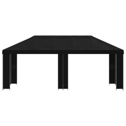 Abri de jardin 6 x 3 m Noir Polyester et Acier 190 645231645231