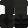 Abri de jardin 6 x 3 m Noir Polyester et Acier 190 645231645231