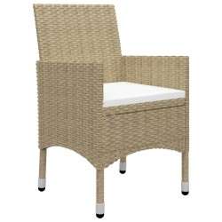 Ensemble à manger de jardin 7 pcs Beige 645232645232
