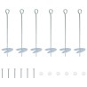 Ancre de terre 6 pcs Argenté Ø10 x 40 cm Métal galvanisé 645233645233