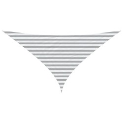 Voile d'ombre Gris clair et blanc 3 x 3 x 4,24 m 645240645240