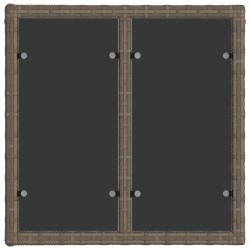 Ensemble de canapé de jardin 7 pcs Gris polyrotin 645243645243