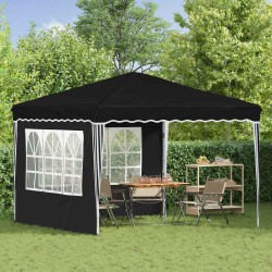 Tente de fête pop-up 288 x 288 x 245 cm Noir Tissu Oxford 645247645247