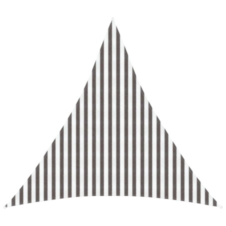 Voile d'ombre Gris clair et blanc 4 x 4 x 4 m HDPE 645252645252