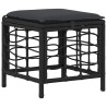 Ensemble de salle à manger pour jardin 3 pcs Noir et gris 645259645259