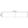 Écran de balcon Anthracite 90 x 1000 cm HDPE et Aluminium 645261645261