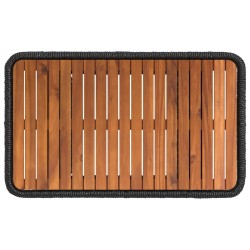 Ensemble de salle à manger pour jardin 3 pcs Noir et Crème 645265645265