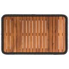 Ensemble de salle à manger pour jardin 3 pcs Noir et Crème 645265645265