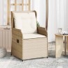 Banc de jardin 2 pcs Beige polyrotin 645266645266