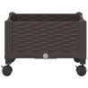 Jardinière avec Roues Marron 40 x 40 x 29 cm PP 645268645268