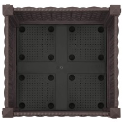 Jardinière avec Roues Marron 40 x 40 x 29 cm PP 645268645268