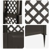 Arche à roses avec pointes Anthracite 97 x 43 x 218 cm PP 645277645277