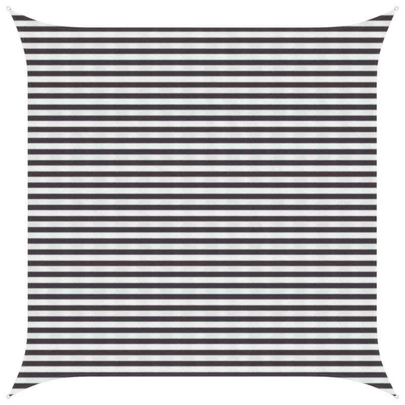 Voile d'ombre Anthracite et blanc 4,5 x 4,5 m HDPE 645280645280