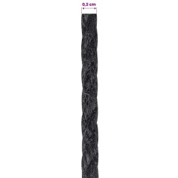 Fil en jute 2 pcs 2 Noir Jute 100% Tossa 645282645282