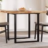 Dessus de table carré 90x90x4 cm bois massif d'acacia 645284645284