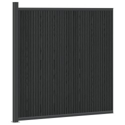Panneau de clôture WPC et Aluminium Noir 645286645286