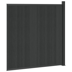 Panneau de clôture WPC et Aluminium Noir 645286645286