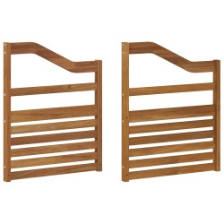 Accoudoirs 2 pcs Marron 59 x 4 x 73 cm Bois d'ingénierie 645288645288