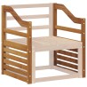Accoudoirs 2 pcs Marron 59 x 4 x 73 cm Bois d'ingénierie 645288645288