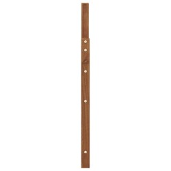 Accoudoirs 2 pcs Marron 59 x 4 x 73 cm Bois d'ingénierie 645288645288