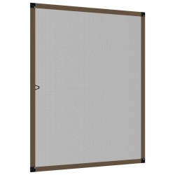 Écran anti-insectes pour fenêtres Marron 120 x 140 cm 645293645293