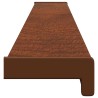 Appui de fenêtre Bois marron 140 x 15 x 4,5 cm PVC 645311645311