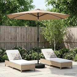 Parasol de jardin avec lumières LED et base 270 x 270 cm 645323645323