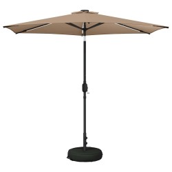 Parasol de jardin avec lumières LED et base 270 x 270 cm 645323645323