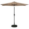 Parasol de jardin avec lumières LED et base 270 x 270 cm 645323645323