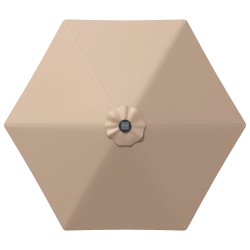 Parasol de jardin avec lumières LED et base 270 x 270 cm 645323645323