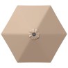 Parasol de jardin avec lumières LED et base 270 x 270 cm 645323645323