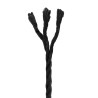 Corde 10 pcs Noir Coton 645324645324