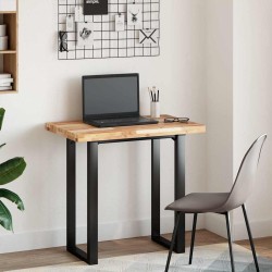 Dessus de table rectangulaire 100x50x4 cm bois massif d'acacia 645326645326