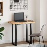 Dessus de table rectangulaire 100x50x4 cm bois massif d'acacia 645326645326