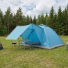 Tente de camping avec toit Bleu 6 personnes Polyester et Acier 645328645328