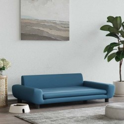 Lit pour chien bleu 100x54x33 cm velours 645335645335