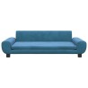 Lit pour chien bleu 100x54x33 cm velours 645335645335