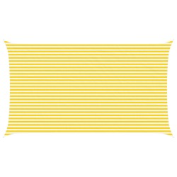 Voile d'ombre Jaune et blanc 7 x 4 m 100 % polyester Oxford 645336645336