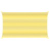 Voile d'ombre Jaune et blanc 7 x 4 m 100 % polyester Oxford 645336645336