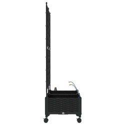 Porte-plante de jardin avec irrigation et roues 2 pc Noir PP 645340645340