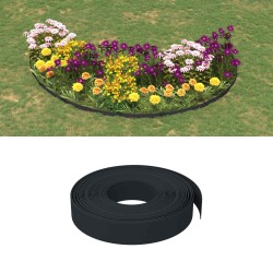 Bordures 25 m 10 cm PE Noir 645345645345