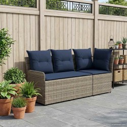 Sofa de jardin avec accoudoirs et sofa d'angle 2 Pièce Rotin PE 645346645346