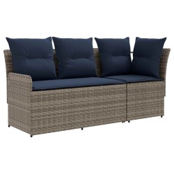 Sofa de jardin avec accoudoirs et sofa d'angle 2 Pièce Rotin PE 645346645346