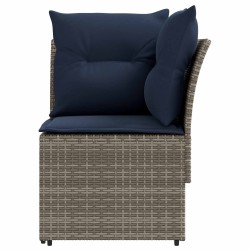 Sofa de jardin avec accoudoirs et sofa d'angle 2 Pièce Rotin PE 645346645346