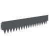 Bordure de Pelouse 20 pcs 103 x 20 cm métal Anthracite 645348645348
