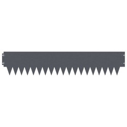 Bordure de Pelouse 20 pcs 103 x 20 cm métal Anthracite 645348645348