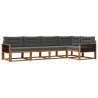 Ensemble de canapés d'extérieur 5 pcs Naturel et Anthracite 645350645350
