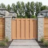 Porte de Jardin 100 x 80 cm WPC et Aluminium Marron 645353645353