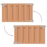 Porte de Jardin 100 x 80 cm WPC et Aluminium Marron 645353645353